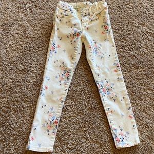 gap kids floral print denim